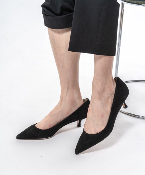 【美品】FABIO RUSCONI ポインテッドトゥ パンプス 38 黒レザー セール】【FABIO RUSCONI】ポインテッドトゥ レザー パンプス