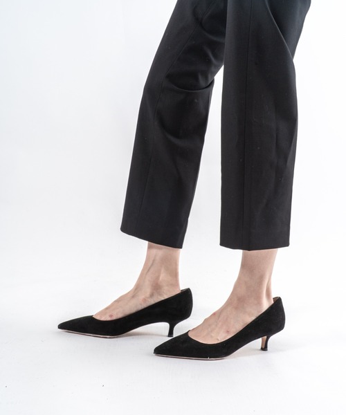 美品 ファビオルスコーニ フラットパンプス 本革 ポインテッドトゥ 22.5 ファビオルスコーニ FABIO RUSCONI ポインテッドトウビットパンプス