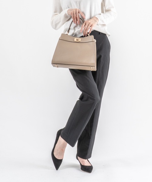 セール】【FABIO RUSCONI】ポインテッドトゥ レザー パンプス