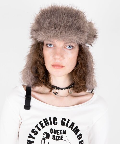 HYSTERIC GLAMOUR(ヒステリックグラマー)の「エアフォースナイロン フライトキャップ(キャップ・レディース・ホワイト系その他/カーキ系・FREE)」の8枚目の写真