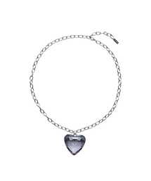 BLACKPURPLE（ブラックパープル）の「アクリルハートネックレス（ネックレス）」