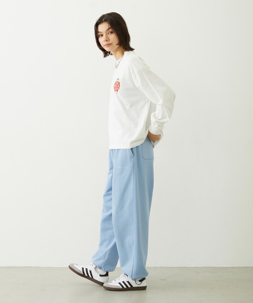 MILKFED.（ミルクフェド）の「MELTY STRAWBERRY WIDE L/S TEE（Tシャツ/カットソー・レディース・ライトピンク/ブラック/ホワイト・L/M）」の21枚目の写真