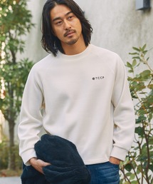 THE CRAFT CREW PRODUCTS | モールワッフル ビッグシルエット ラグランスリーブクルーネックスウェット / アンチピリング【THE CRAFT CREW PRODUCTS】(スウェット)