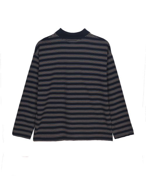 NICK&NICOLE(ニックアンドニコール)の「SIGNATURE LOGO STRIPE PK SLEEVE_NAVY(ポロシャツ・レディース・その他・MEDIUM/LARGE)」の5枚目の写真