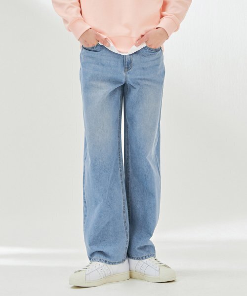 CHASECULT（チェイスカルト）の「男性ライトトーンバンディングワイドエアデニムパンツ-DBRK2324C0D（デニムパンツ・メンズ・ブルー・70/76/82/86）」の3枚目の写真