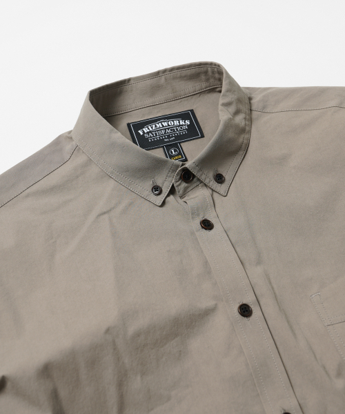 FRIZMWORKS(フリズムワークス)の「HIGH COUNT FRENCH SHIRT _ KHAKI GRAY(シャツ/ブラウス・メンズ・その他・SMALL/MEDIUM)」の3枚目の写真