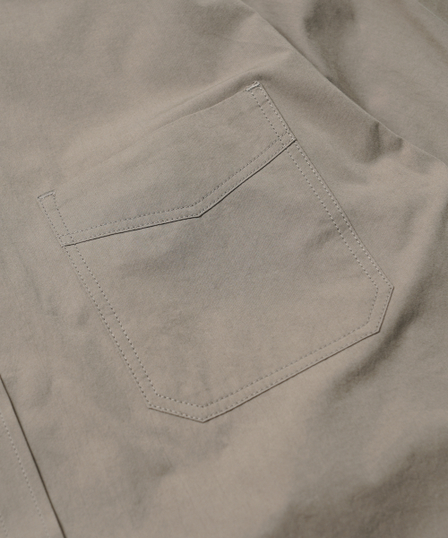 FRIZMWORKS(フリズムワークス)の「HIGH COUNT FRENCH SHIRT _ KHAKI GRAY(シャツ/ブラウス・メンズ・その他・SMALL/MEDIUM)」の4枚目の写真