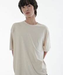 [クールタンダード] オーバーサイズクルーネックTシャツ [エクリュ]