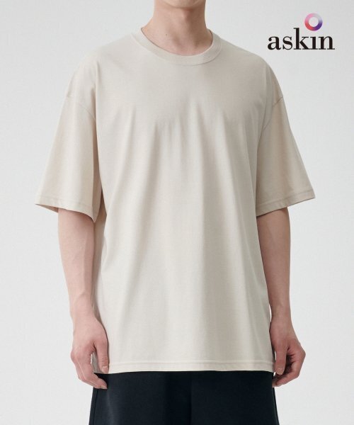 MUSINSA STANDARD（ムシンサスタンダード）の「[クールタンダード] オーバーサイズクルーネックTシャツ [エクリュ]（Tシャツ/カットソー・メンズ・その他・LARGE/X-LARGE/XX-LARGE/XXX-LARGE/SMALL/MEDIUM）」の6枚目の写真