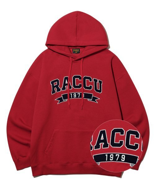 TAKEASY(テイクイージー)の「コーデュロイラクロゴオーバーフード(レッド)(パーカー・レディース・その他・MEDIUM/LARGE/X-LARGE/SMALL)」の1枚目の写真