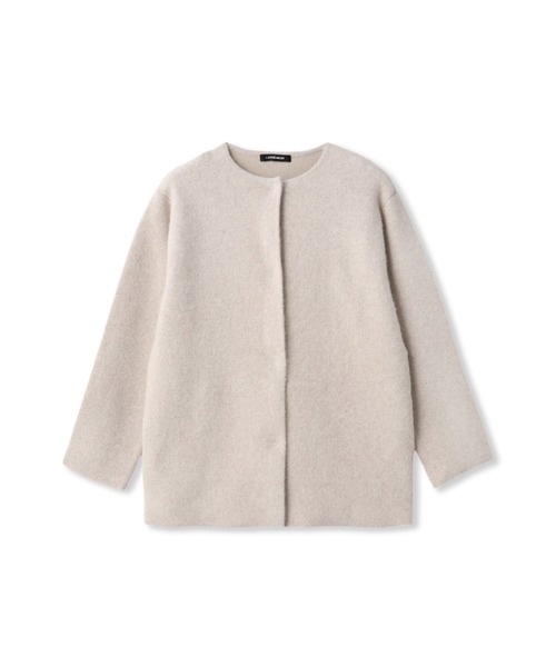 LAUTREAMONT（ロートレアモン）の「フォックス混ニットジャケット（カーディガン/ボレロ・レディース・ライトグレー/ベージュ・9号）」の3枚目の写真