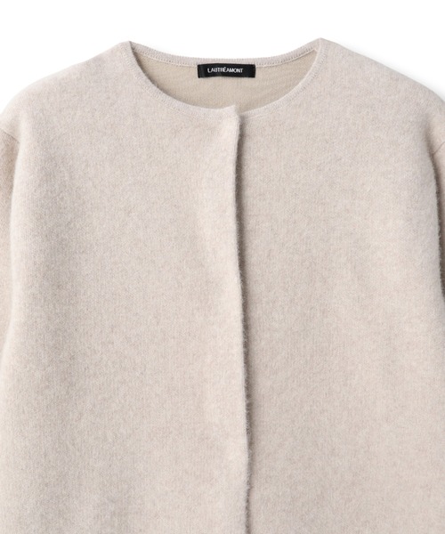 LAUTREAMONT（ロートレアモン）の「フォックス混ニットジャケット（カーディガン/ボレロ・レディース・ライトグレー/ベージュ・9号）」の5枚目の写真