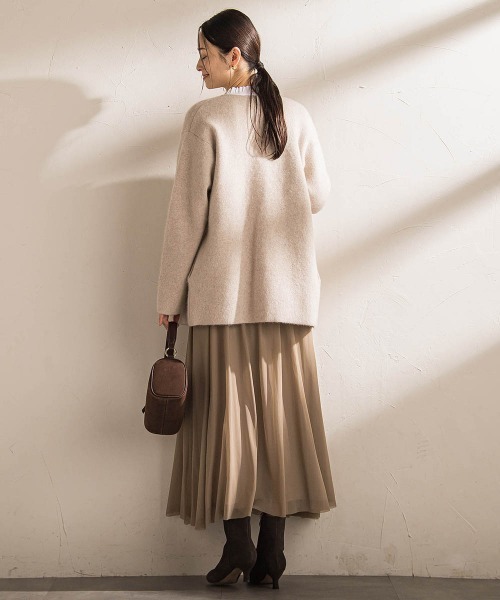 LAUTREAMONT（ロートレアモン）の「フォックス混ニットジャケット（カーディガン/ボレロ・レディース・ライトグレー/ベージュ・9号）」の22枚目の写真