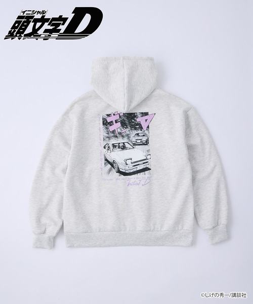 頭文字D】＜ZOZO期間限定販売＞グラフィックオーバーサイズ裏起毛