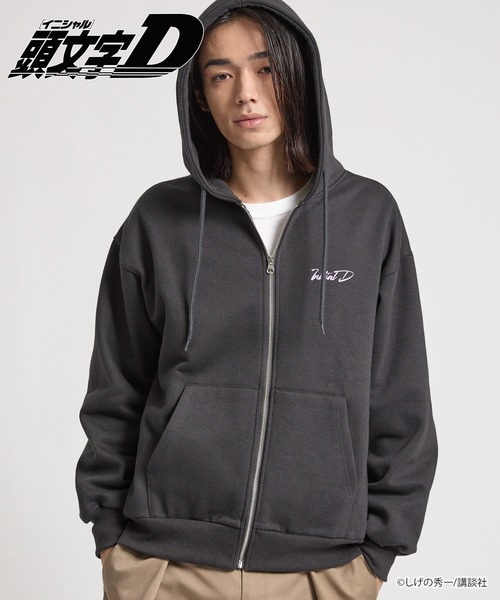 頭文字D】＜ZOZO期間限定販売＞グラフィックオーバーサイズ裏起毛