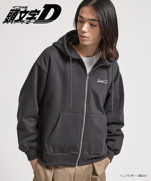 頭文字D】＜ZOZO期間限定販売＞グラフィックオーバーサイズ裏起毛