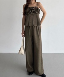 callautia（カラウティア）の「リネンライクフリルセットアップ（セットアップ）」