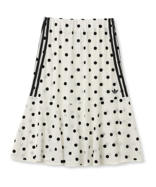 adidas(アディダス)の「adidas SHEER POLKA DOTS SKIRT / アディダス スカート(スカート・レディース・ホワイト・L/M/S)」の1枚目の写真