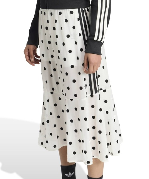 adidas(アディダス)の「adidas SHEER POLKA DOTS SKIRT / アディダス スカート(スカート・レディース・ホワイト・L/M/S)」の2枚目の写真