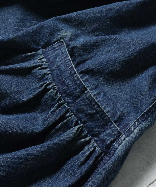 soulberry（ソウルベリー）の「まいにち寄り添う、デニムのワンピース。（ジャンパースカート・レディース・ネイビー・M/4L/3L/LL/L）」の12枚目の写真