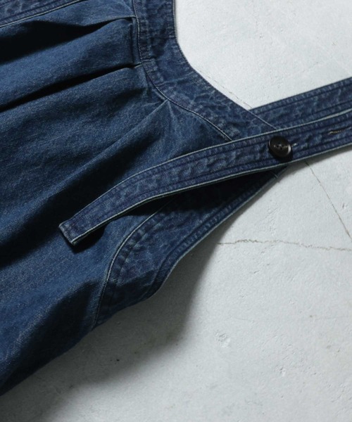 soulberry（ソウルベリー）の「まいにち寄り添う、デニムのワンピース。（ジャンパースカート・レディース・ネイビー・M/4L/3L/LL/L）」の13枚目の写真