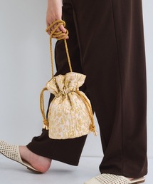 バッグ（ゴールド/金色系・花柄・ボタニカル柄）ファッション通販