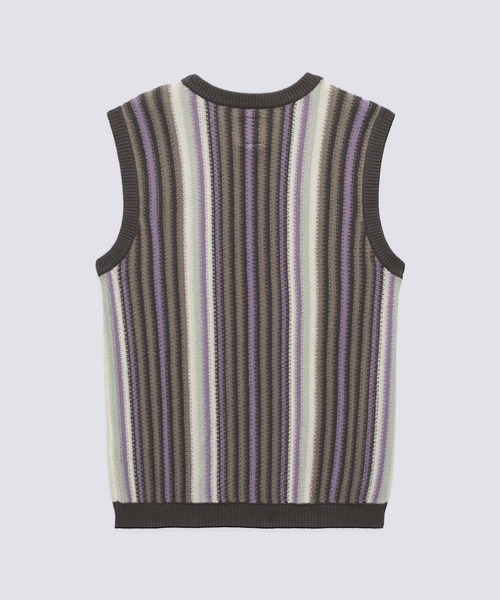 VANS（バンズ）の「PREMIUM SAMUELSON ニットベスト / LX Samuelson Sweater Vest AFTE VN000MH5Y7U1（ベスト・メンズ・ダークブラウン・LARGE/MEDIUM/SMALL/X-LARGE）」の2枚目の写真