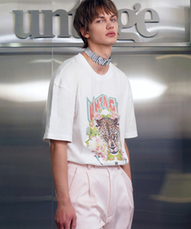 レオパードプリントTシャツ[ホワイト(ユニセックス)]_UTT-ST01