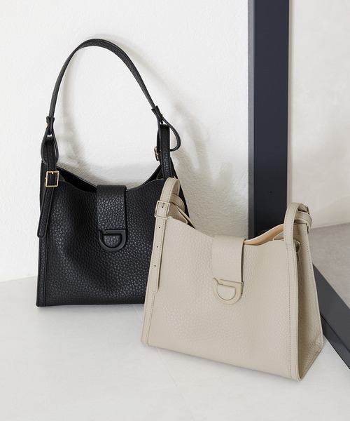 MISCH MASCH（ミッシュマッシュ）の「センターベルトハンドバッグ（ハンドバッグ・レディース・ブラック/グレー/キャメル・ﾌﾘ-）」の7枚目の写真