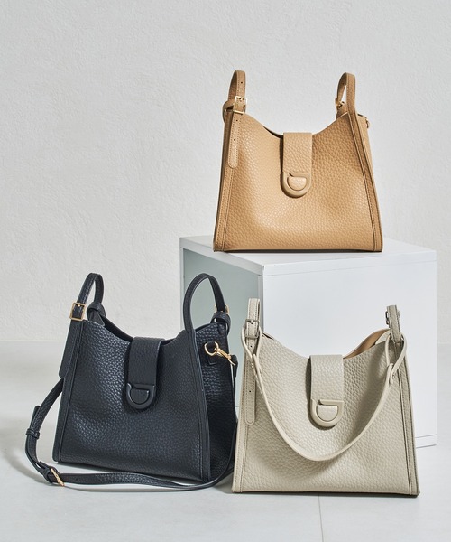 MISCH MASCH（ミッシュマッシュ）の「センターベルトハンドバッグ（ハンドバッグ・レディース・ブラック/グレー/キャメル・ﾌﾘ-）」の6枚目の写真