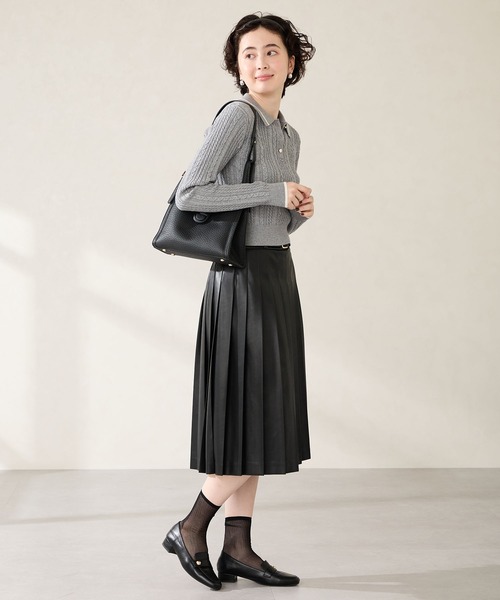 MISCH MASCH（ミッシュマッシュ）の「センターベルトハンドバッグ（ハンドバッグ・レディース・ブラック/グレー/キャメル・ﾌﾘ-）」の5枚目の写真