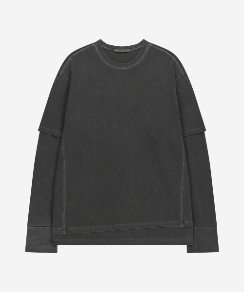 NODE LABS(ノードラボ)の「DEV:7 レイヤードガーメントダイングロングスリーブTシャツ_ブラック(Tシャツ/カットソー・レディース・その他・MEDIUM/LARGE/X-LARGE/SMALL)」の2枚目の写真