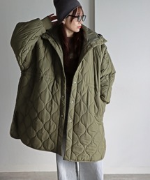 COURO（コウロ）の「フード付きキルトコート（ブルゾン）」