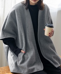 ノーカラージャケット ポンチョ」に該当するジャケット/アウター