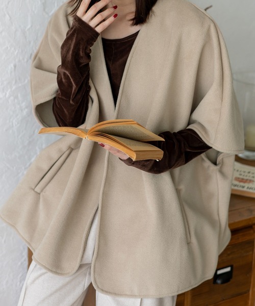 【カフェラテ】男子ウケ抜群✴︎language✴︎ビーバーポンチョコート ZOZOTOWN Yahoo!店 - ポンチョ｜Yahoo!ショッピング