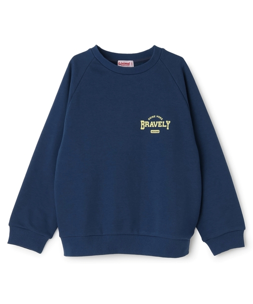 minimal(ミニマル)の「バックワッペンスウェット(スウェット・キッズ・トップグレー/ダークオレンジ/ネイビー・110cm/100cm/90cm/130cm/120cm/140cm)」の13枚目の写真