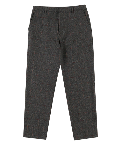 PRAIRIE(KR)(プレーリー)の「ウールヘリンボーンチェックワイドスラックス (チャコール)(スラックス・メンズ・その他・LARGE/MEDIUM/SMALL)」の11枚目の写真