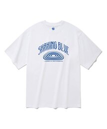 20番手シェイキングブルー半袖Tシャツホワイト