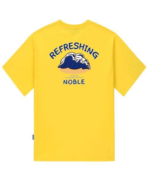 TRIPSHION(トリップション)の「ブルーウェーブロゴTシャツ - イエロー(Tシャツ/カットソー・メンズ・その他・LARGE/MEDIUM/X-LARGE)」の1枚目の写真