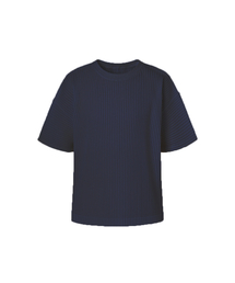 MONPLISSE（モンプリセー）の「[男性] メッシュプリーツ半袖Tシャツ [ダークネイビー]（Tシャツ/カットソー）」