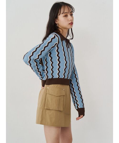 MURUA（ムルーア）の「アシメチノミニスカート（スカート・レディース・ブラック/ベージュ・2/1）」の20枚目の写真