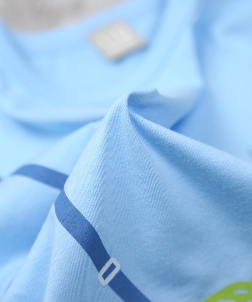 DILASH(ディラッシュ)の「虫かごショルダー風長袖Tシャツ(Tシャツ/カットソー・キッズ・サックスブルー/キナリ・130/80/120/110/100/90/140)」の7枚目の写真