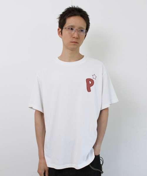 PARAKEET(パラキート)の「スターロゴTシャツ(ホワイト)(Tシャツ/カットソー・メンズ・ホワイト・LARGE)」の1枚目の写真