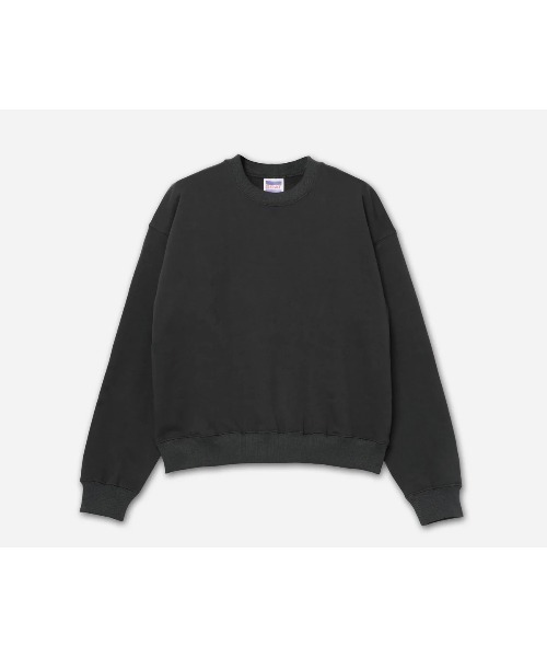 GOAT(ゴート)の「GOAT / 13.5oz CREW NECK SWEAT(Tシャツ/カットソー・レディース・ヘザーグレー/チャコールグレー/ライトイエロー/ブラック/アイボリー/チョコ/サックスブルー・S/M)」の2枚目の写真