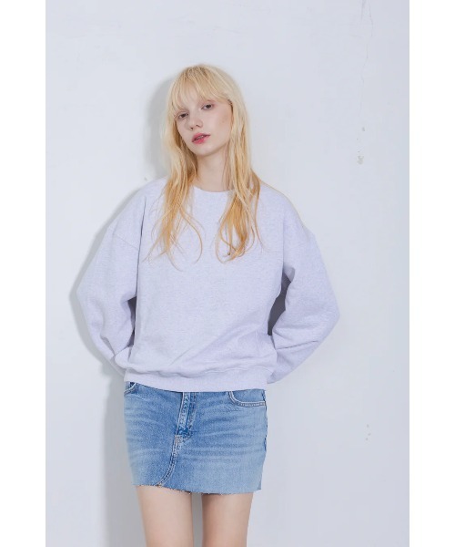 GOAT(ゴート)の「GOAT / 13.5oz CREW NECK SWEAT(Tシャツ/カットソー・レディース・ヘザーグレー/チャコールグレー/ライトイエロー/ブラック/アイボリー/チョコ/サックスブルー・S/M)」の3枚目の写真
