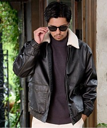 ジャケット/アウター 本革 レザー パーカー」に該当するファッション