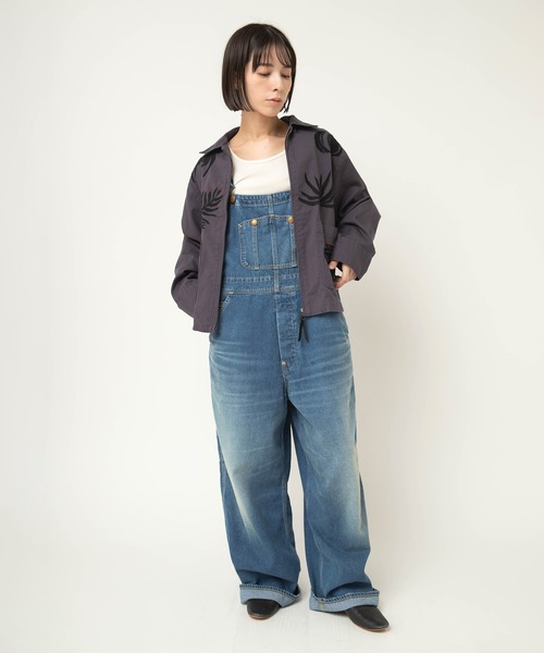 RNA-N（アールエヌエーエヌ）の「O0750 オーセンティックデニムオーバーオール（サロペット/オーバーオール・レディース・ライトインディゴブルー・FREE）」の4枚目の写真