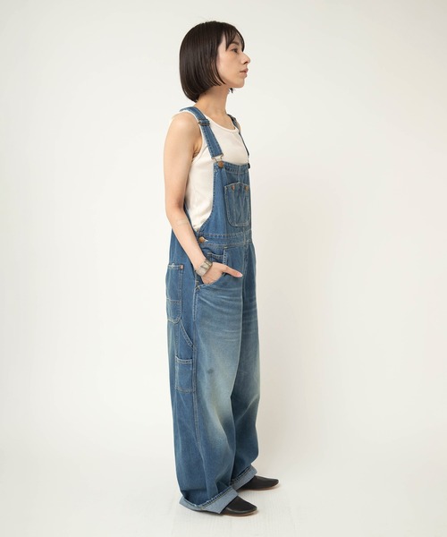 RNA-N（アールエヌエーエヌ）の「O0750 オーセンティックデニムオーバーオール（サロペット/オーバーオール・レディース・ライトインディゴブルー・FREE）」の5枚目の写真