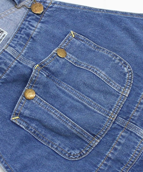 RNA-N（アールエヌエーエヌ）の「O0750 オーセンティックデニムオーバーオール（サロペット/オーバーオール・レディース・ライトインディゴブルー・FREE）」の10枚目の写真