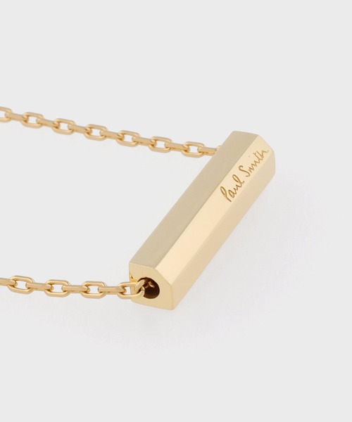 Paul Smith(ポールスミス)の「【オンラインショップ限定】 "Logo Tube" ネックレス / 165649 EC210(ネックレス・レディース・ゴールド・FREE)」の2枚目の写真